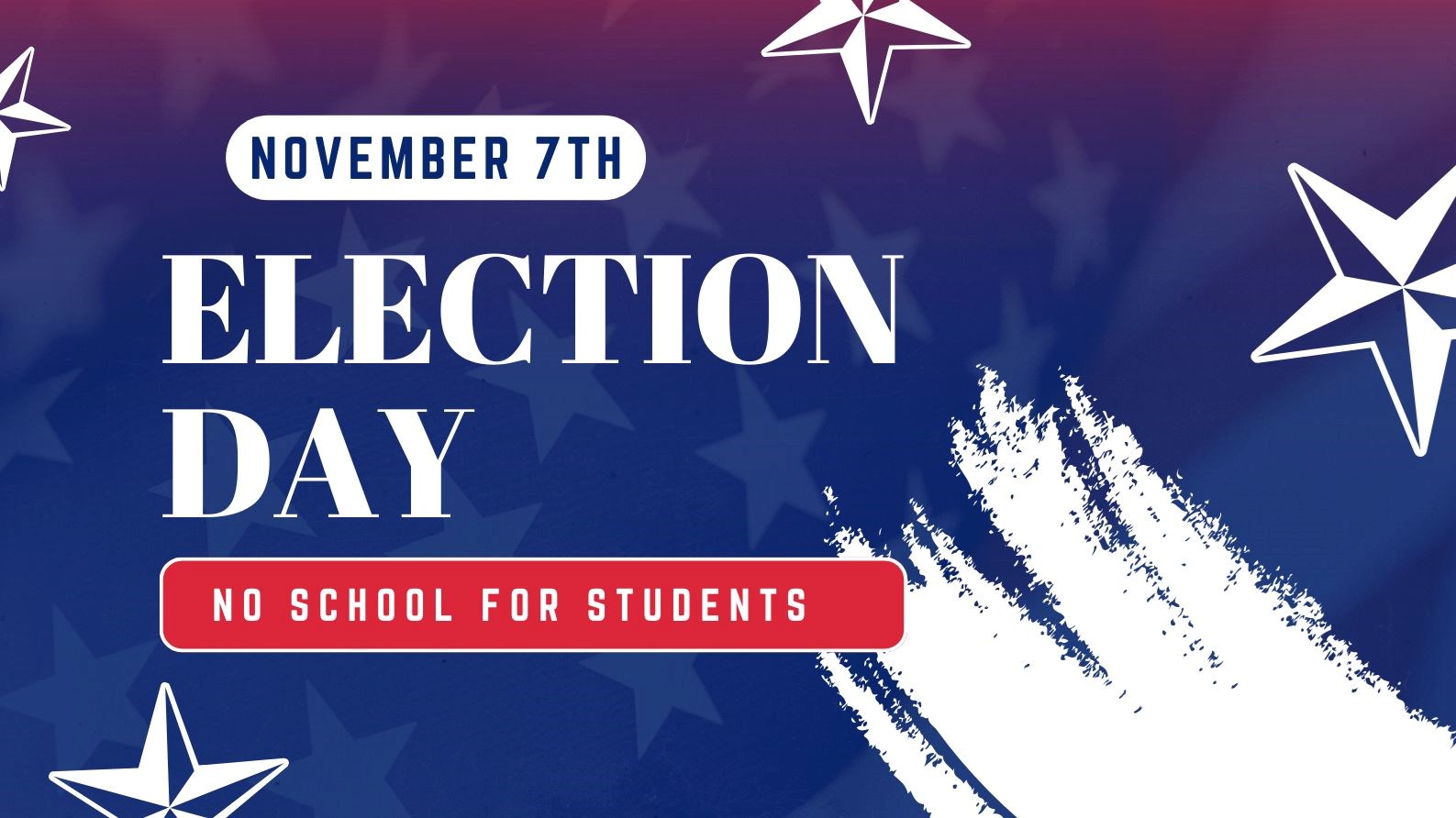 Election Day Student Holiday